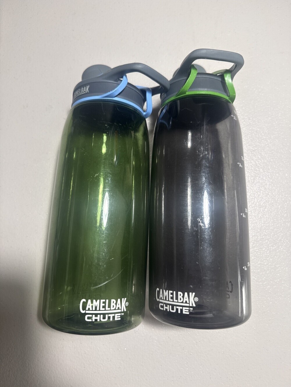 Camelbak Chute Mag Bottle 32oz Each Plastic Travel Hike Lot Of 2 Gently Used EUC